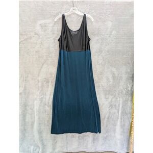 Vintage Sleeveless Maxi Dress Womens 16W Sheer Bust 90s Whimsigoth‎ Fairy Grunge